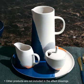 

New Decorative Milk Jug Pot Espresso Coffee Creamer Pourer Ceramic Pitcher Weddings Gifts Ceramic vase Home Decoration