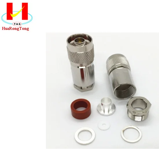 N Male Plug RF Coaxial Connector Clamp RG8 LMR400