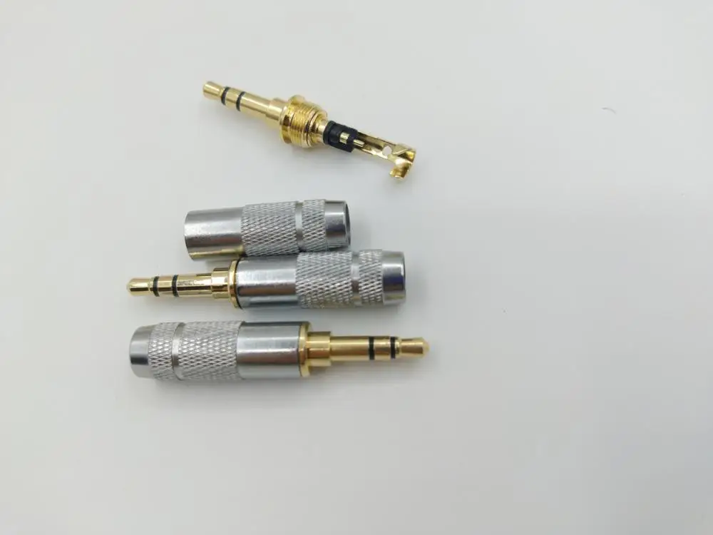 200PCS Stereo 3 5mm 3 Pole Repair Headphone Jack Plug Cable CONNECTOR New