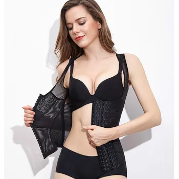 

QWEEK Body Shaper Shapewear Tummy Shaper Slimming Bodysuit Recovery Plus Size Waiste Trainer Body Shaper Corset Tightening