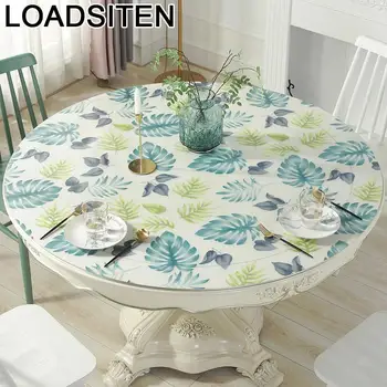 

Kuchenny Tafelkleed Waterproof Plastic Cosas Para El Hogar Round Redonda Tablecloth PVC Cover Toalha De Mesa Nappe Table Cloth