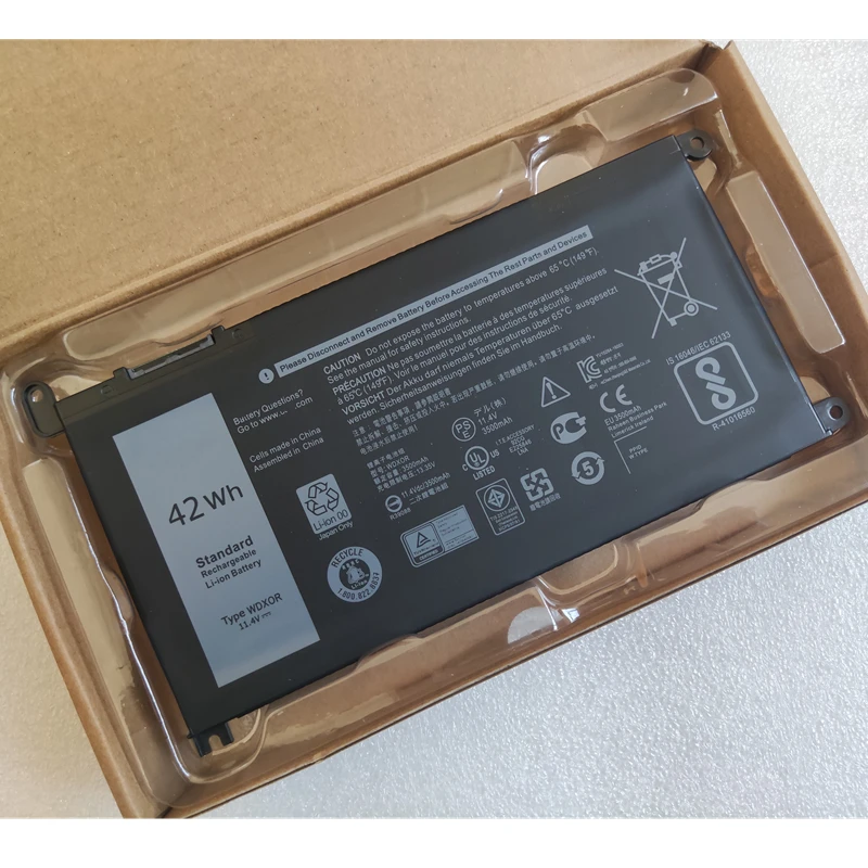 Original WDX0R Battery For Dell Latitude 3488 3580 Inspiron Vostro 13 15 5379 5471 5565 5468 5567 5568 5570 5575 5579 7368 7560 |