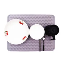 

Multifunctional Silicone Drainage Non-slip Mat Insulation Holder Drying Heat Pad Protection Table Dish Placemat Tray Kitchenware