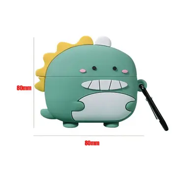 

Cute Dinosaur Dustproof Protective Cover Silicone Case for Honor Earbuds X1