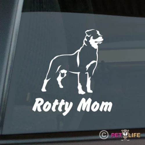 Rottweiler Mom Sticker Die Cut Vinyl - rotty rott rottie computer decal | Игрушки и хобби