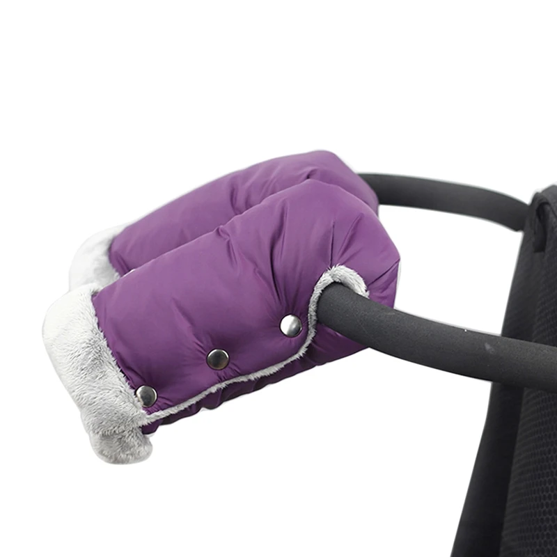 Hot Winter Warm Stroller Gloves Waterproof Baby Stroller Mittens Plus Velvet Thicken Pushchair