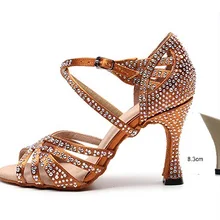 YEELOCA/Женская обувь для латинских танцев m002; Танцевальная обувь для латиноамериканских танцев; детская шелковая обувь для сальсы; KZ0349