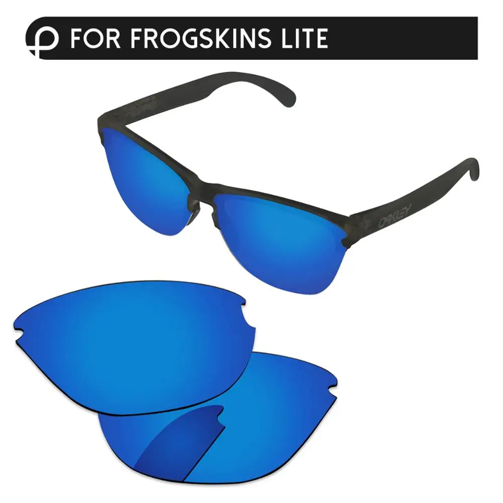 Deep Blue PapaViva Сменные линзы для аутентичных солнцезащитных очков Frogskins Lite OO9374 Поляризованные-несколько вариантов - Цвет линз: Deep Blue