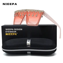 

Oversized Crystal Sunglasses Women Square sunglasses Bling Rhinestone Sun Glasses for Woman Luxury Fashion Shade UV400