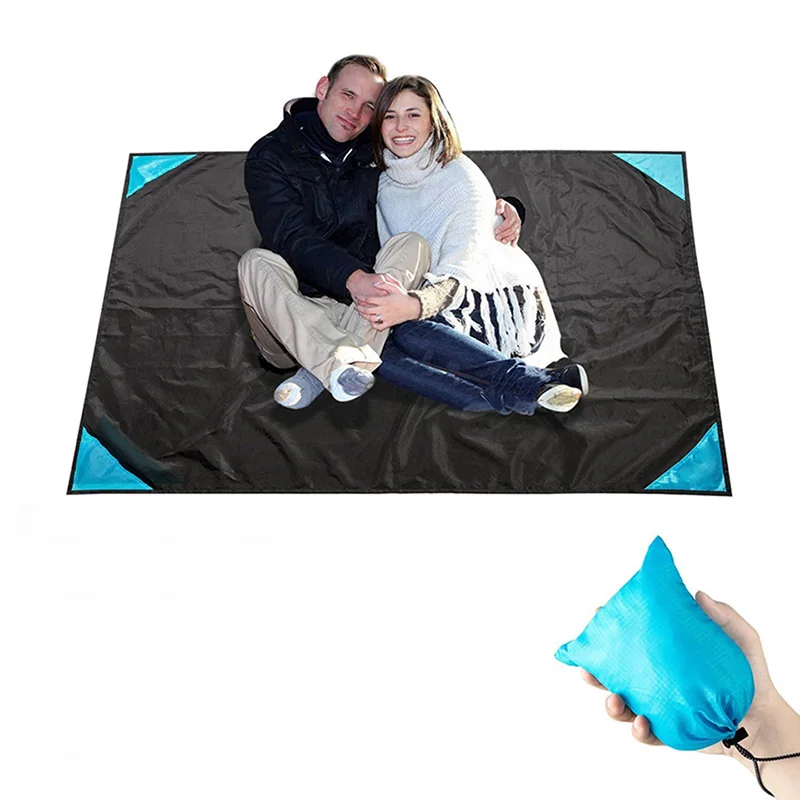 Multifunction Pocket Picnic Mat Waterproof Anti-Sand Beach Mat magic Blanket Outdoor Camping Picnic Tent Folding Cover Bedding