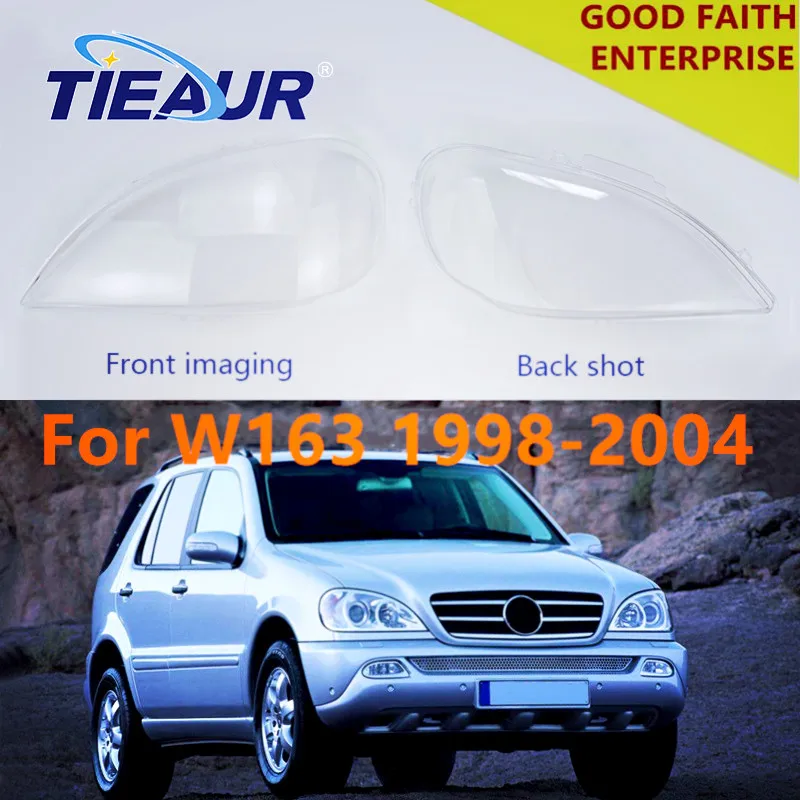 Car accessories 4Doors Headlight transparent Glas lens cover for benz W163 ML320 ML350 ML500 98-04 Headlamp clear shell Replaced |
