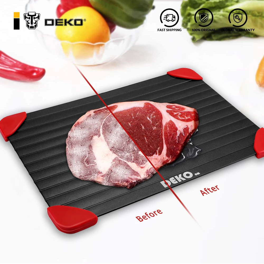 DEKO-bandeja de descongelación mágica para comida, descongelación rápida, plato de descongelación de mariscos para carne, zona de solución de carne, nuevos dispositivos de cocina