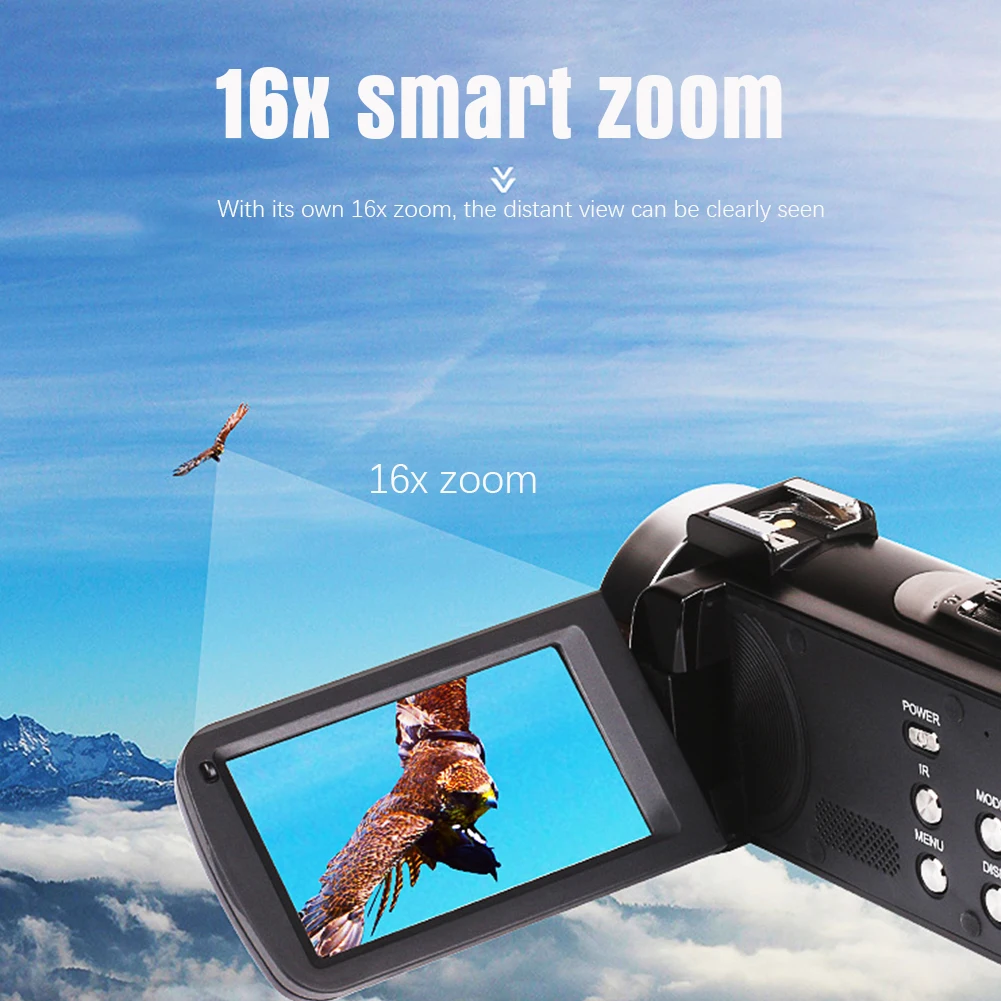16X цифровой зум WiFi камера студия 4K HD 48 мегапиксельная Путешествия Мини