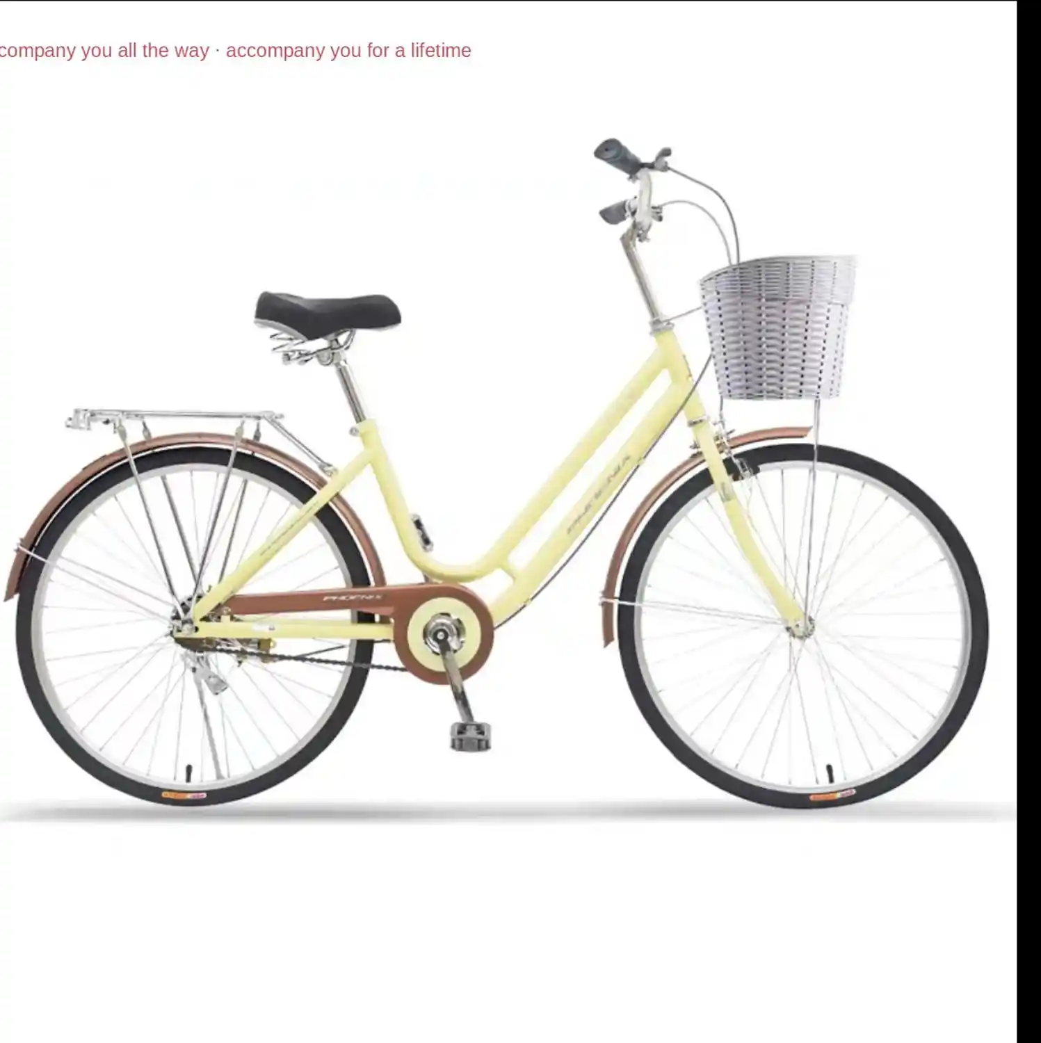 yellow old fashioned bike