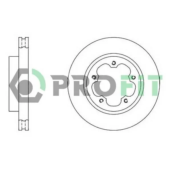 Диск тормозной передний FORD Transit 2006 PROFIT 5010-1554