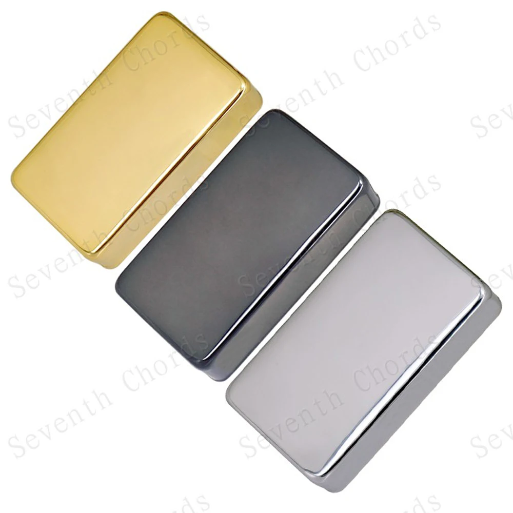 

2 Pcs Sealed Closed Type Metal Brass Pickup Humbucker Covers for Electric Guitar Replacement