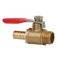 5 шт. 1/4in PT латунный шаровой клапан наружная резьба+ Скоба быстрое соединение вкл/выкл запорный дренажный электрический клапан