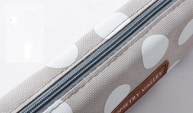 1pc Pencil Case Student Plaid Square Pencil Bag Large Capacity Creative Canvas Pencil Case Children'S Pencil Bag School Supplies