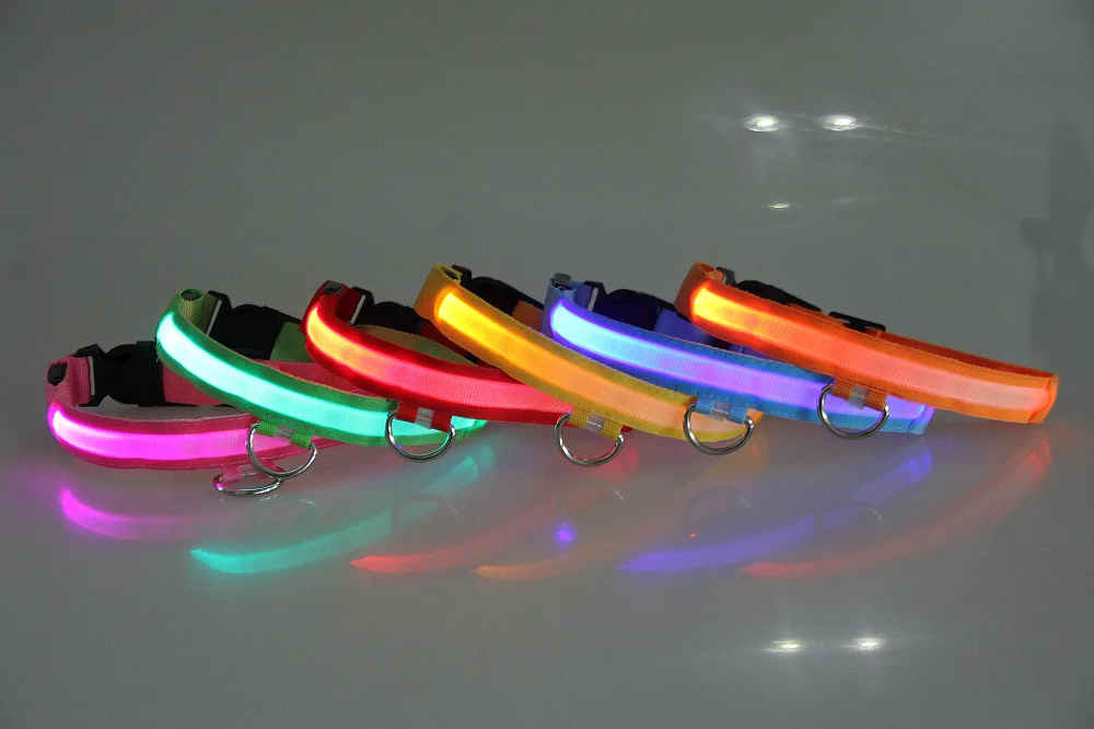 

3D Highlight Pet LED Luminous Dog Collar Concavity Improve His Brightness 6 PCs Color 4 PCs Specification