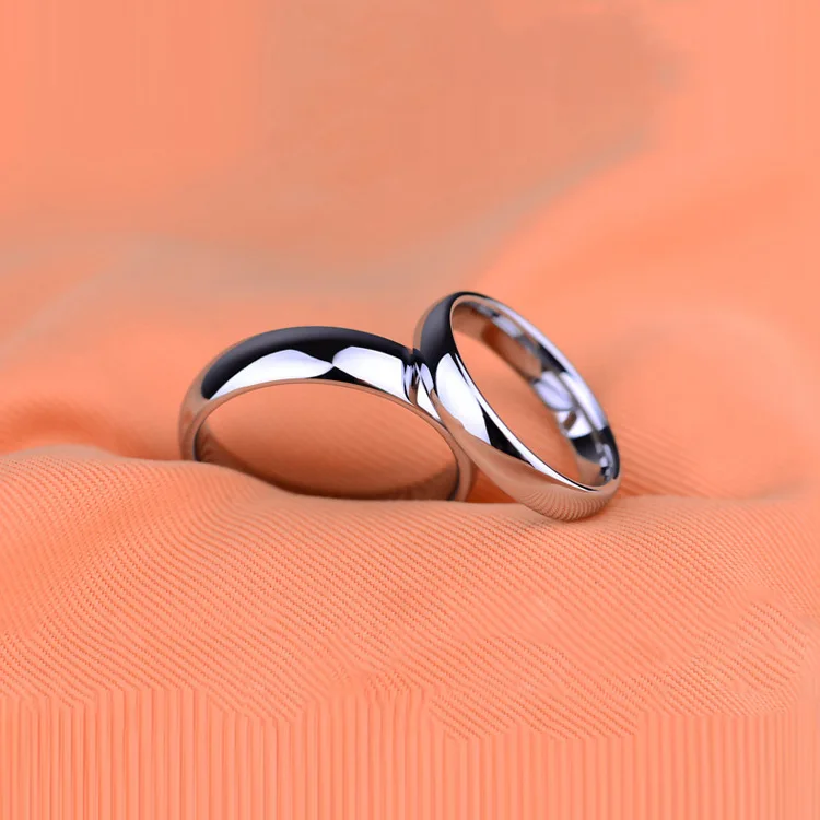 Titanium Steel Plain Couples Ring 6mm and 4mm Rings Wedding Promise Engagement Rings For Women wedding rings,womens ring,couple rings,finger rings,jewelry rings,ring jewelry