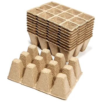 

Seedlings Starter Trays, Biodegradable Peat Pots for Gardening Seed Starter Tray, Eco-Friendly Plant Starting Pots