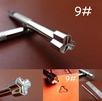 

1pc 9# Steel Leather Craft Steel Carving Stamping Punch Stamper Tool - Stylus Spoon Embossing Swivel Knife Cutter Punch Chisel