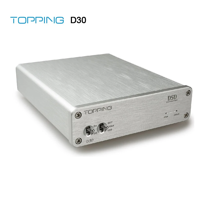 TOPPING D30 DSD аудио декодер USB коаксиальное Оптическое волокно XMOS CS4398 24 бит 192 кГц