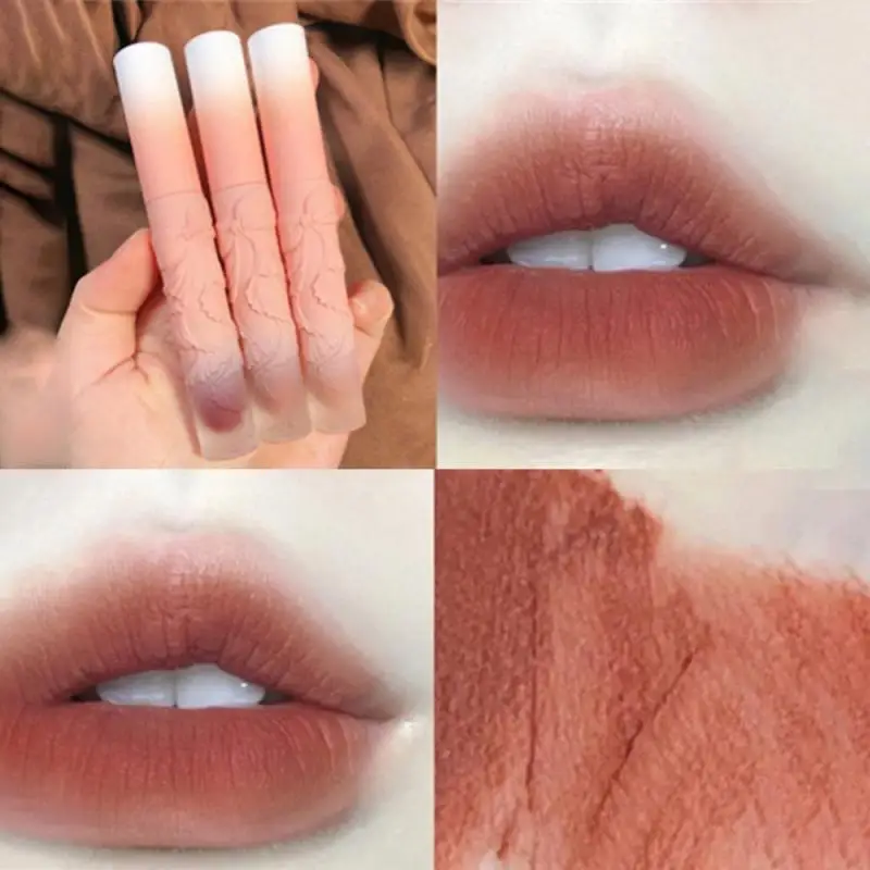 Luckgo 8 Colors Retro Velvet Matte Lipstick Comestic Waterproof Long Lasting Lip Gloss Silky Lipgloss Sexy Red Makeup TSLM2 |
