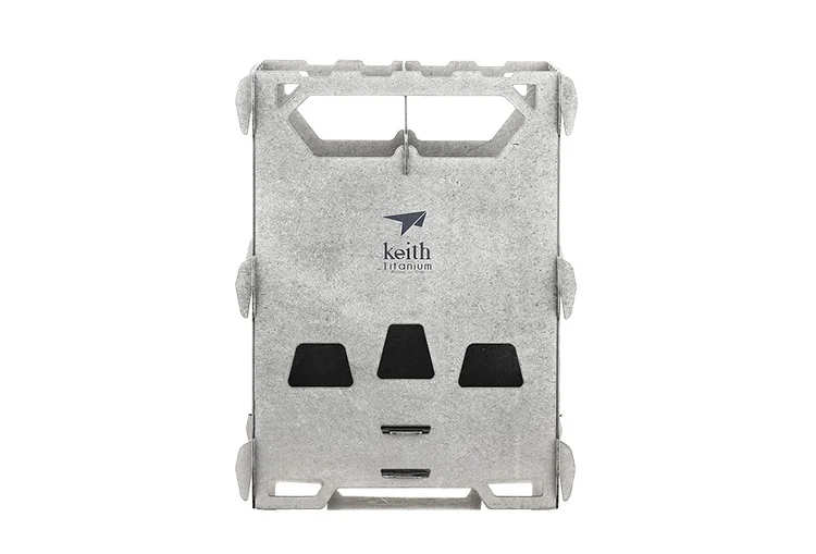 Fogão a Lenha de Titânio Acampamento ao ar Keith Livre Ultra Leve Portátil Mini Fogão Aquecimento Grill Ti2201 9 Keith ti2201 fogão a lenha de titânio