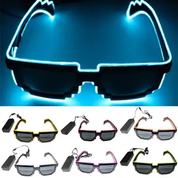 

EL Cold Light Source Voice-activated Luminescent Glasses Classes Shade For The Club Party Sound Controller Halloween Dress Up