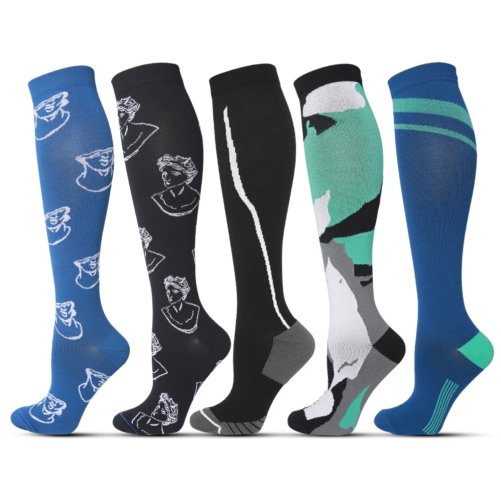 Высококачественные женские и мужские носки спортивные носки для бега и велоспорта дышащие баскетбольные футбольные обезболивающие носки