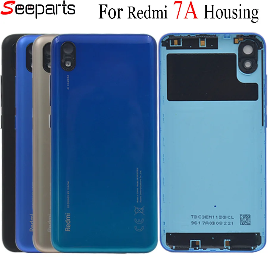Оригинальный корпус Xiaomi Redmi 7A задняя крышка аккумулятора запасные части чехол с