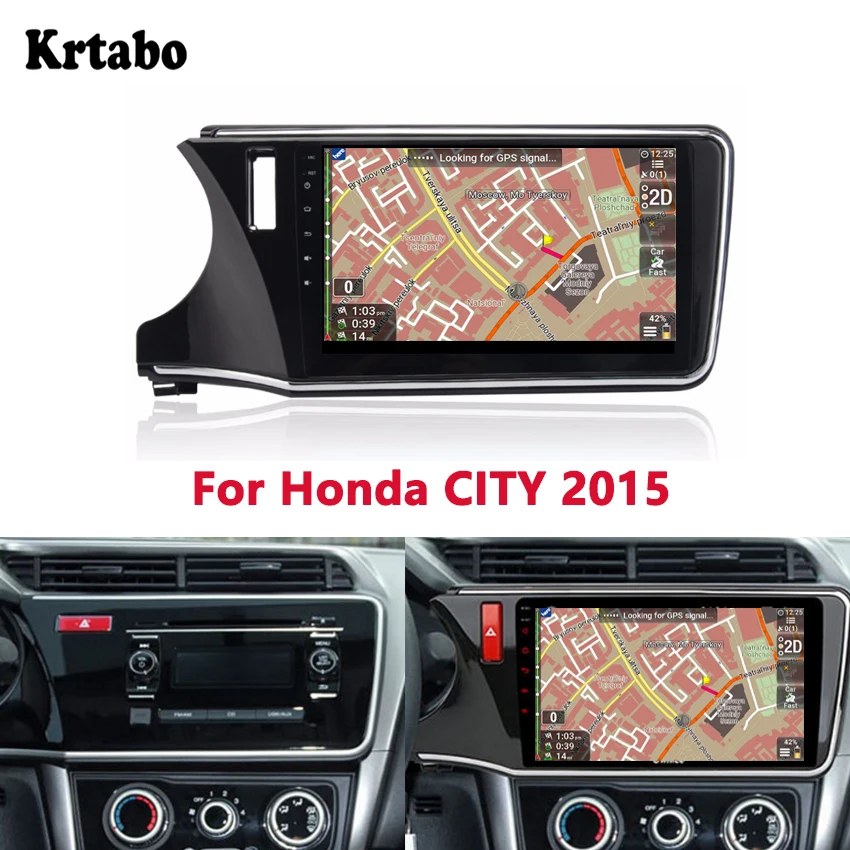 Автомобильный радиоприемник Krtabo Android мультимедийный плеер 4G RAM для Honda CITY 2015 GPS