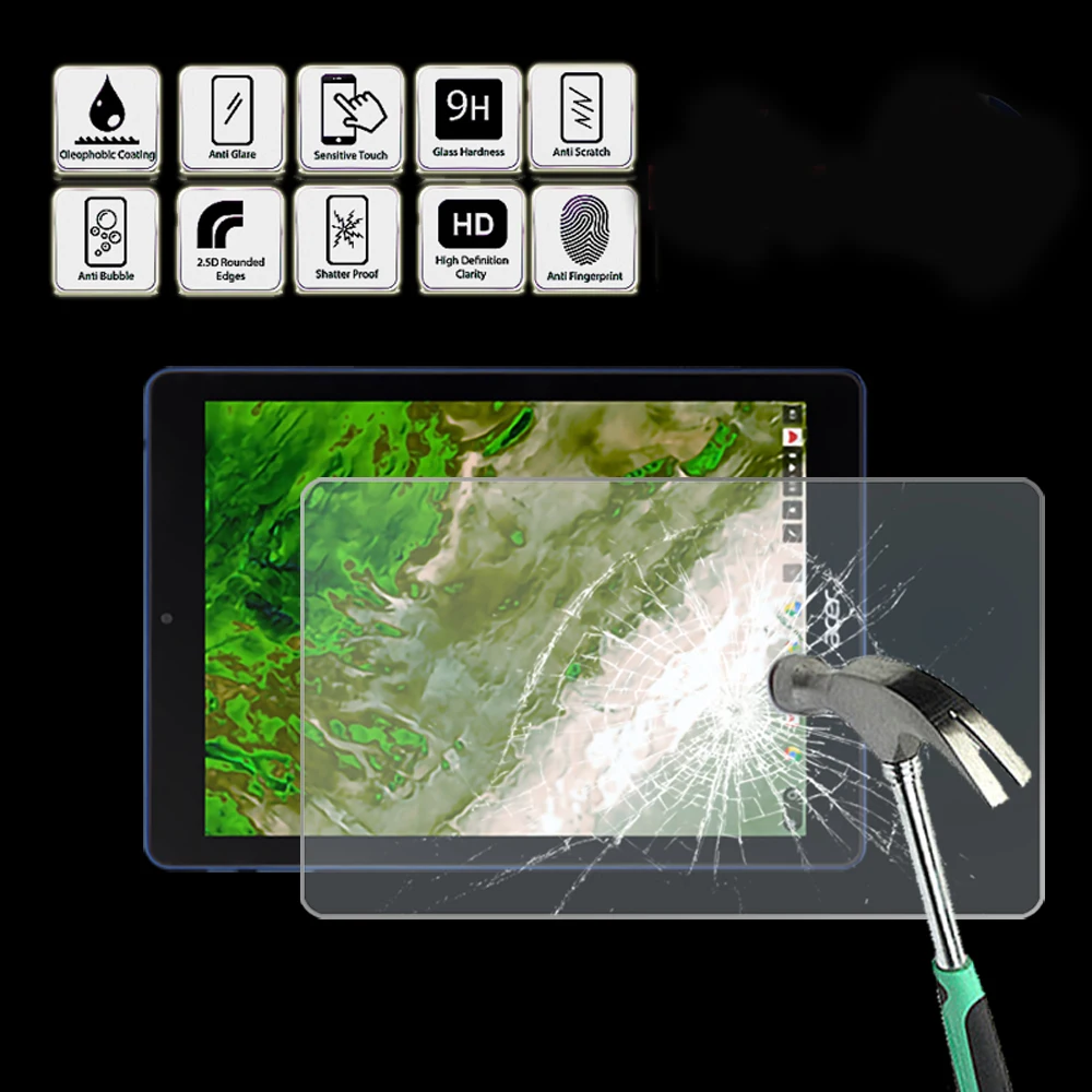 

Tablet Tempered Glass Screen Protector Cover for Acer Chromebook Tab 10 - Screen Film Protector Guard Cover