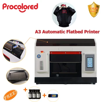 

Procolored mini impresora dtg printer a3 epson r1390 printhead 6 colors refillable ink cartridges for tshirt printing