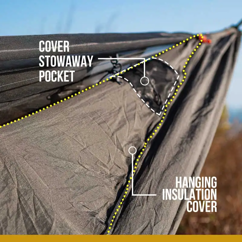 Onetigris 1 personne hiver Hamac avec Bug-Net Camping Extérieur Hamac Portable