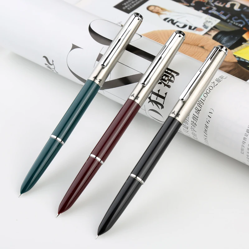 

Wingsung Fashion and Classical Fountain Pen with 0.5mm Iridium Nib High Quality Smooth Writing Pens for Student Ink Pens