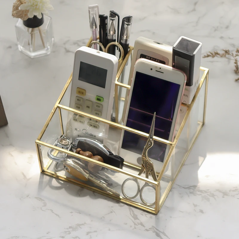 Online Neue Europa Metall Make Up Pinsel Lagerung Rohr Augenbraue Bleistift Make Up Organizer Perle Kristall Schmuck Kleinigkeiten Lagerung Box Dropshiping