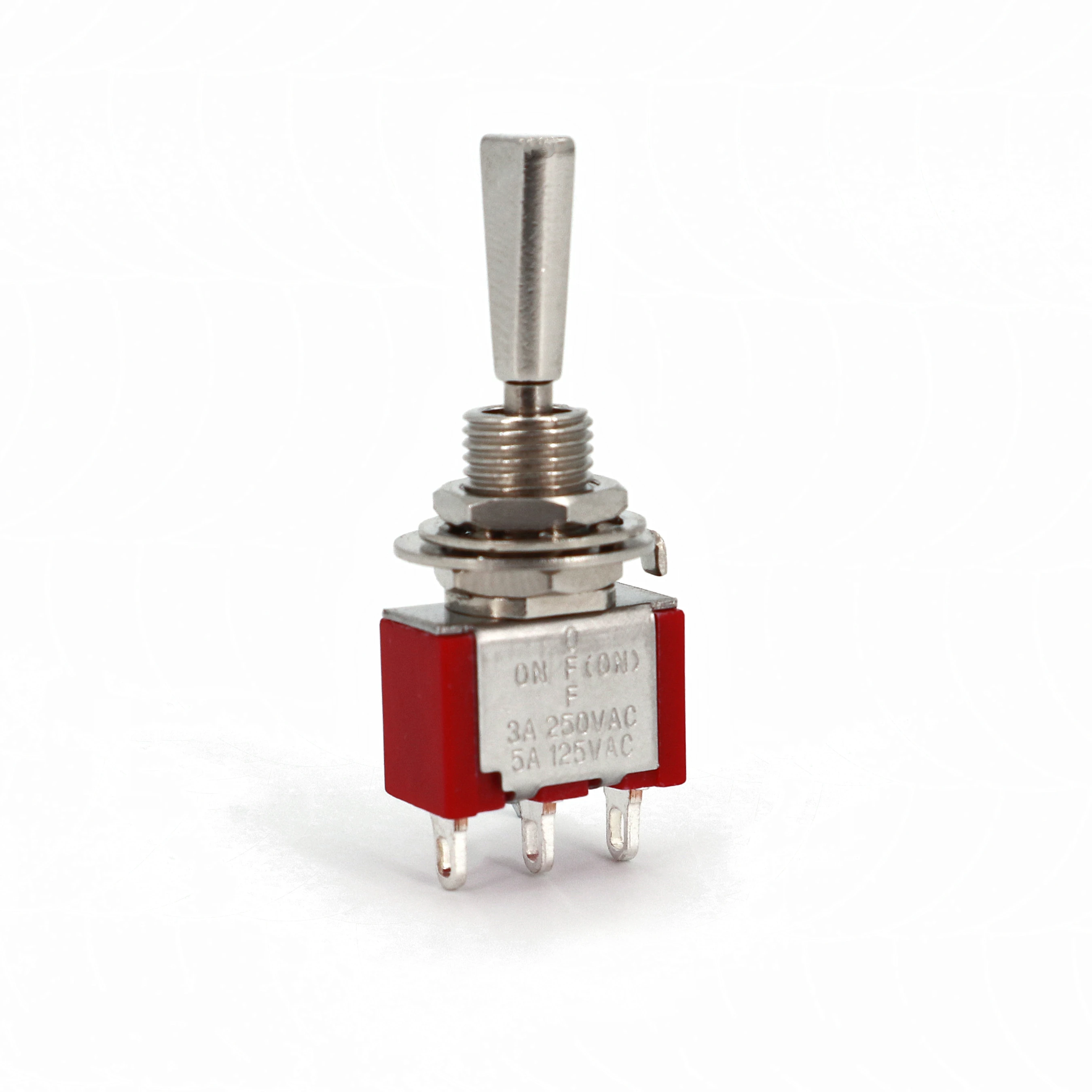 1Pc SH T8014B-UHBQ Flat Handle SPDT 3Pin Mini Toggle Switch ON-OFF-MOM One Side Momentary 3 Position | Обустройство дома