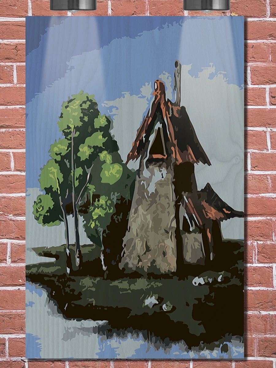 The picture on the board Interior Loft decorative landscape-7 | Дом и сад