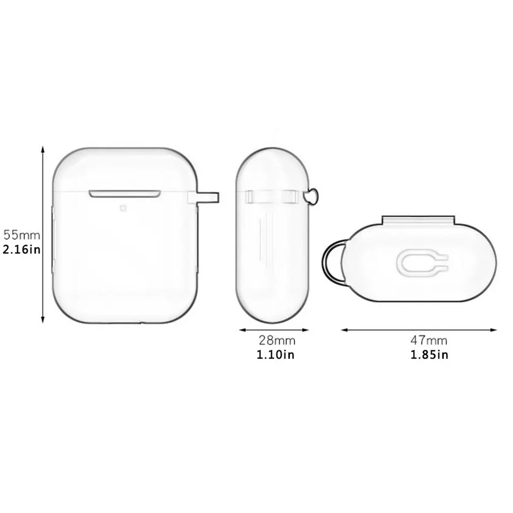 Защитный чехол для наушников Airpods универсальный гарнитуры силиконовый