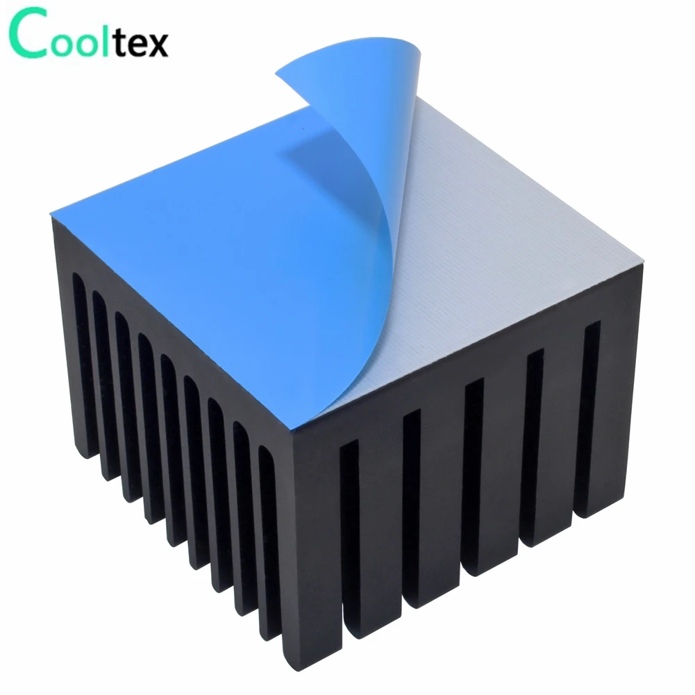 Radiador de Calor de Alumínio 40x40x30 mm Dissipador de Calor Resfriamento para Chip Eletrônico Led com Condutor Térmico Fita Dupla Face Unidades Ventiladores e resfriadores - Imagem 6
