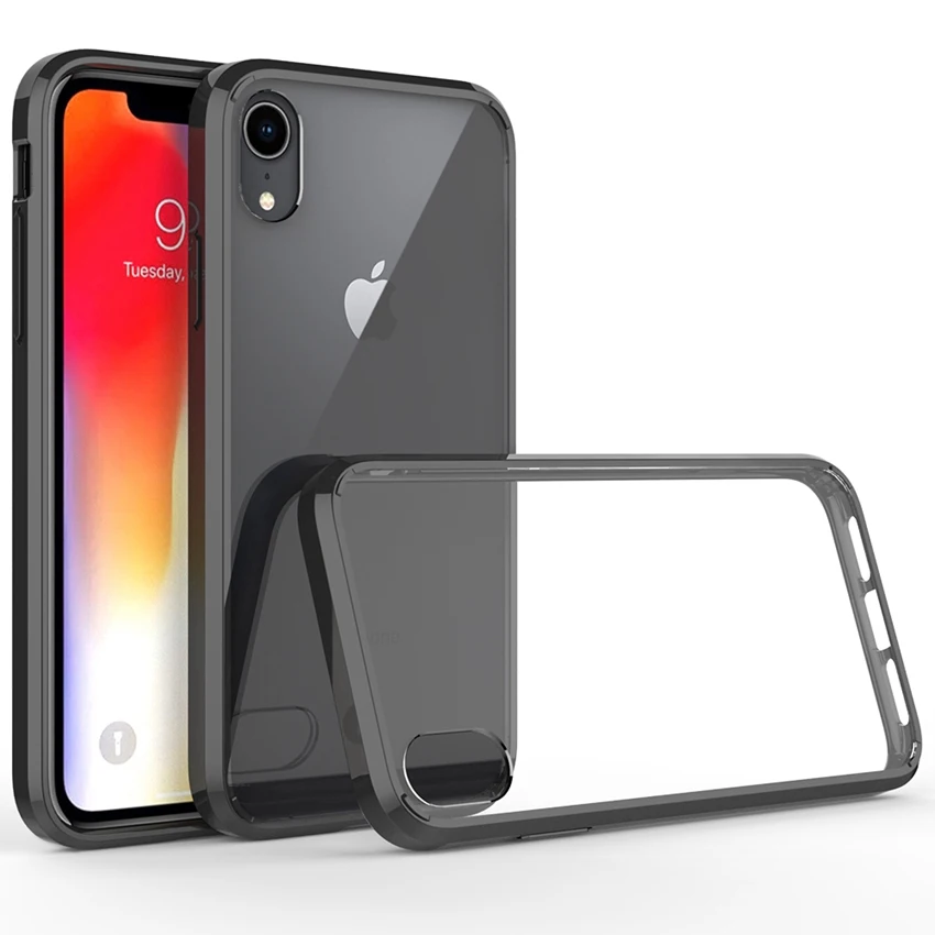 Crystal Clear Shockproof Silicone Case – Durable Hard Back Smartphone Cover