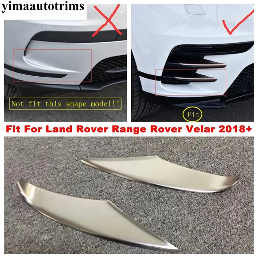 For Range Rover VELAR/VELAR S 2018 2019 Front Bumper Guard Cover Trim