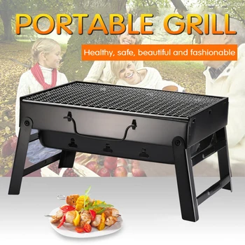 

Charcoal Grill Outdoor Picnic Garden Party Terrace BBQ Grills Grill Plate Portable Grill Tool Accessorie Reusable Grill 2020 NEW