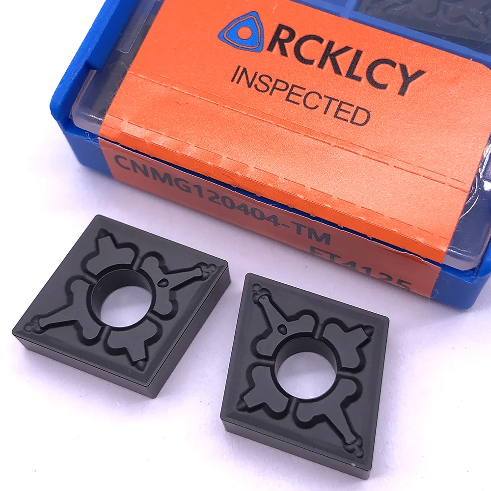 10pcs Rcklcy Turning Tools Cnmg120404 Tm Ft4125 Tungsten High Quality