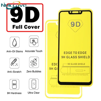 

100 Pieces 9D Curved Full Coverage Tempered Glass For Huawei P Smart Plus 2019 Mate 20 Lite 10 Pro 9 Screen Protector Cover Film