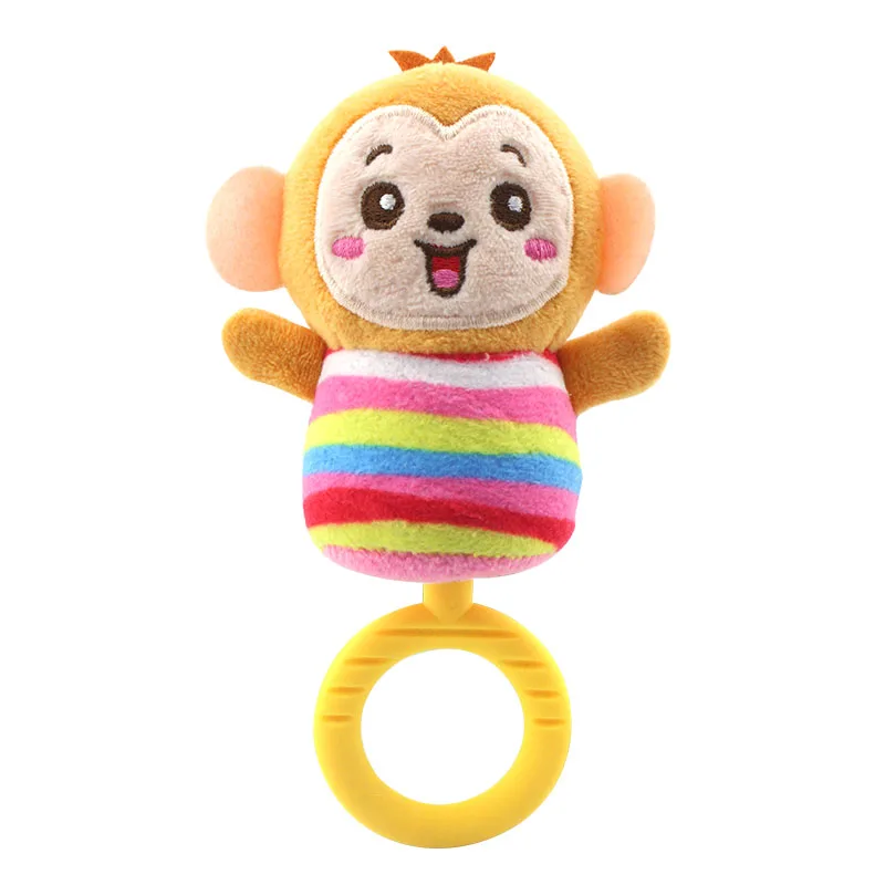 monkey Высокое качество Детские плюшевые игрушки плюшевые Мультяшные животные ручной Колокольчик подвесные игрушки - Цвет: monkey