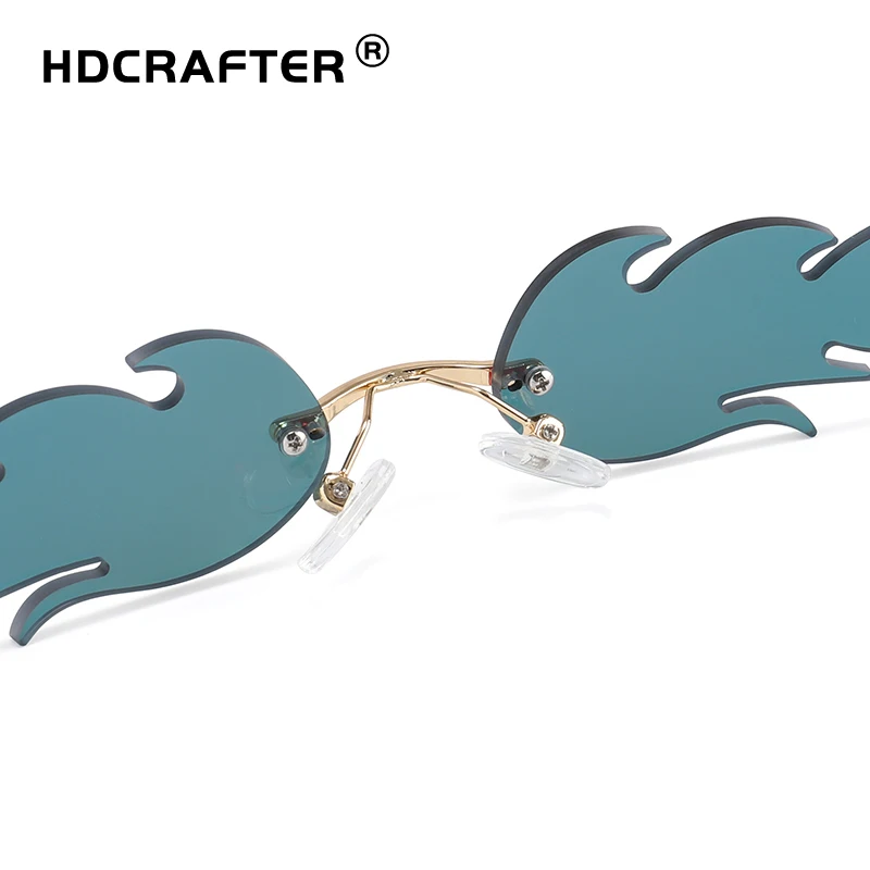 Новинка 2019 модные солнечные очки с огненным пламенем женские солнцезащитные без