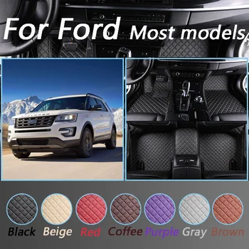 

Car Floor Mats For Ford focus explorer mondeo c-max Mustang Everest s-max edge Tourneo kuga Custom Made Luxurious Floor Mats